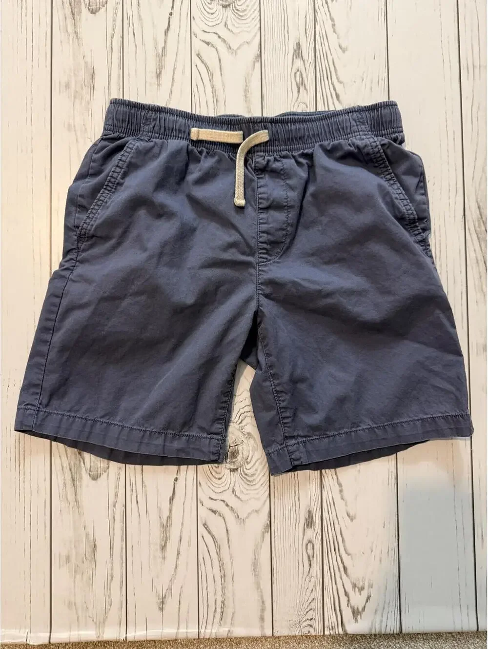 Old Navy Boys Large 10-12 Plus Relaxed Fit Shorts Blue Cotton